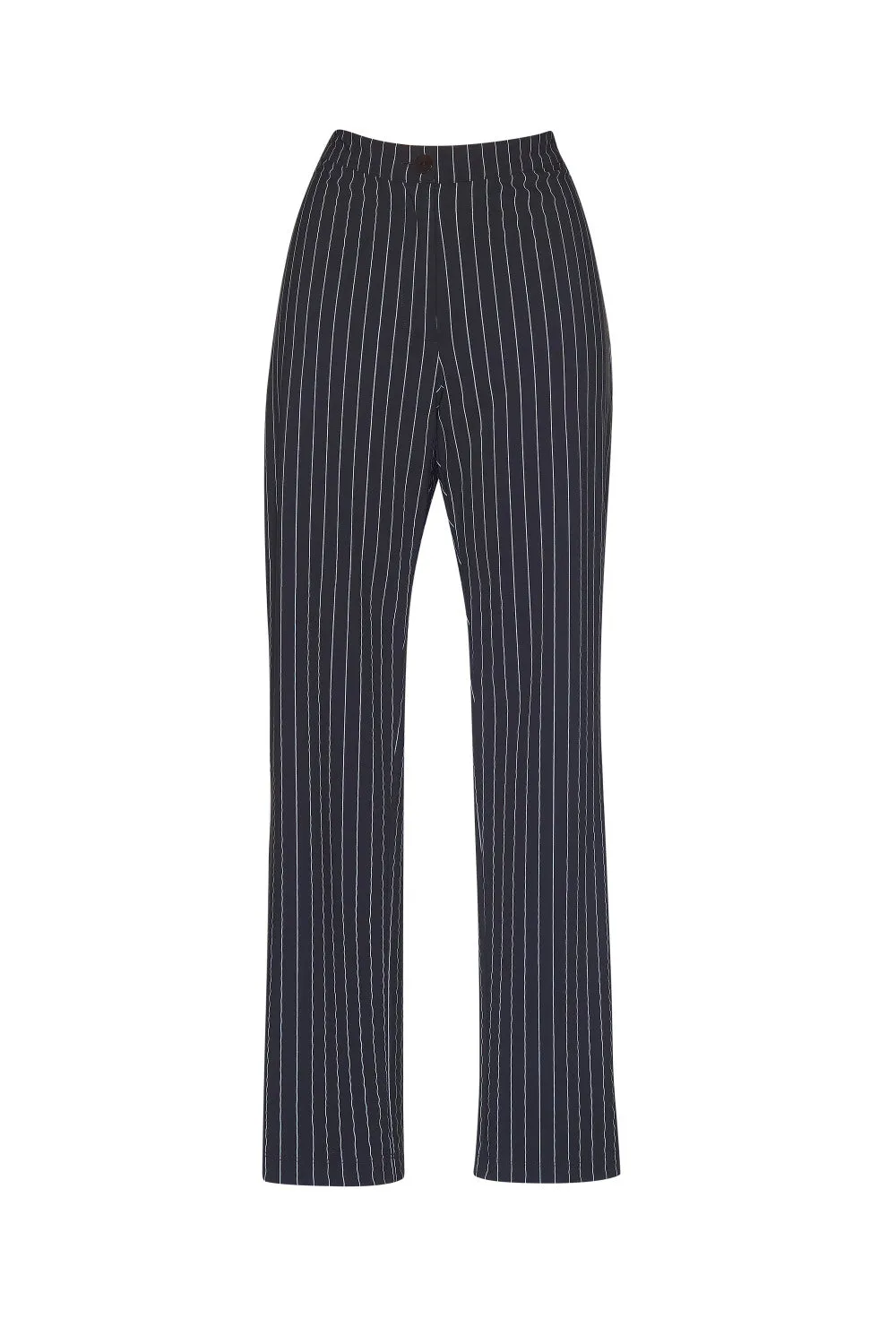 Straight Leg Pinstripe Pant