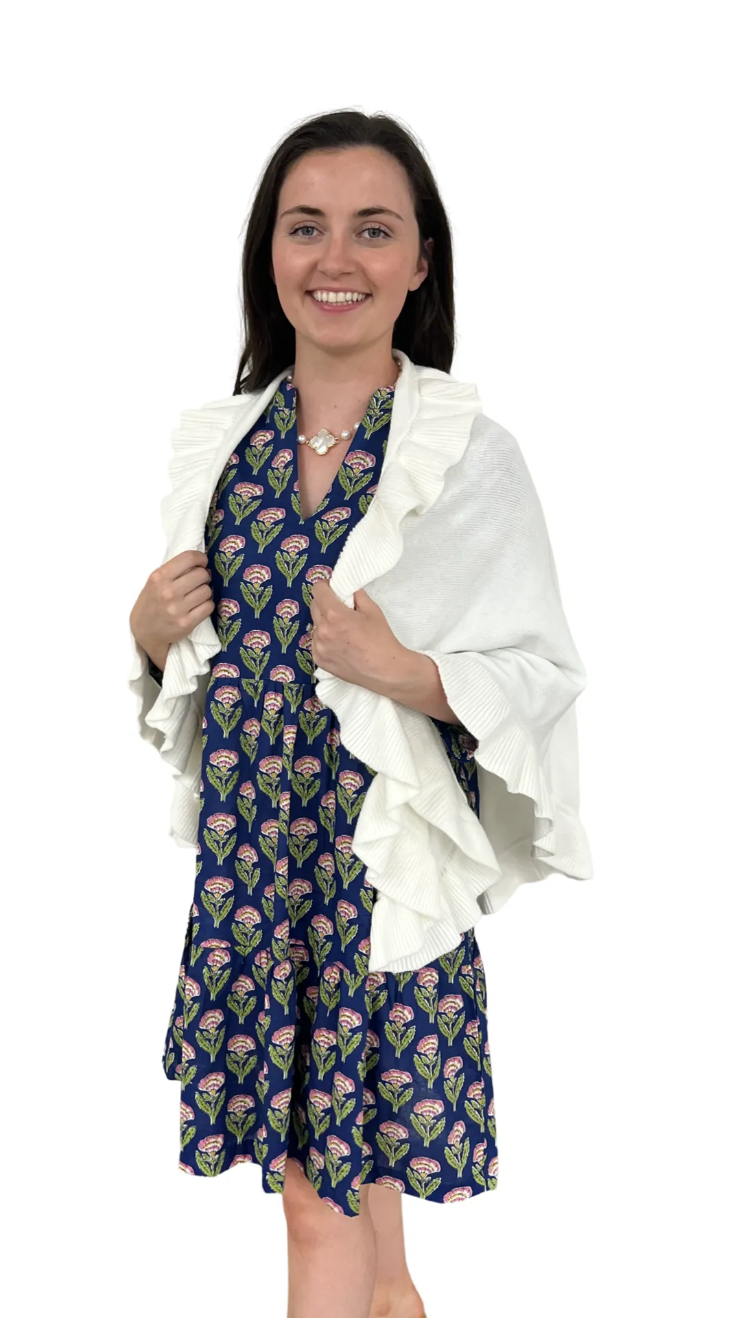 The Brigitte Ruffle Wrap